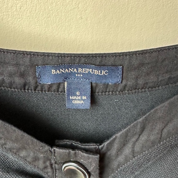 Banana Republic button front black knit dress - Picture 4 of 8